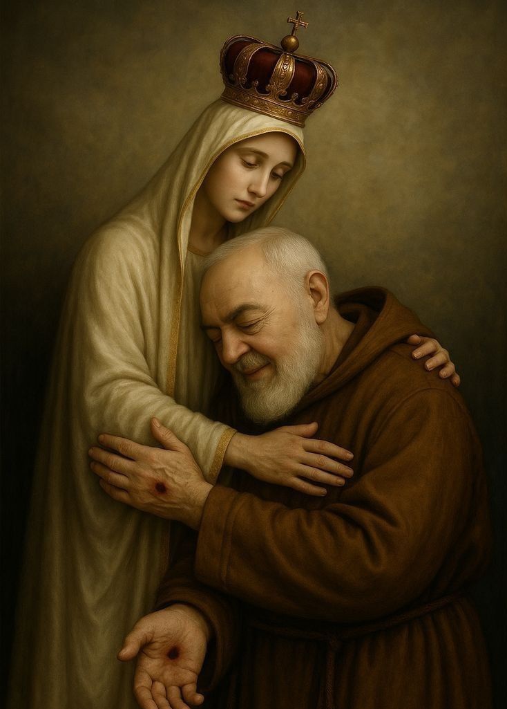CatholicQuote12's tweet image. “Entrust yourself to Mary. She will take care of you.”-

Saint Padre Pio