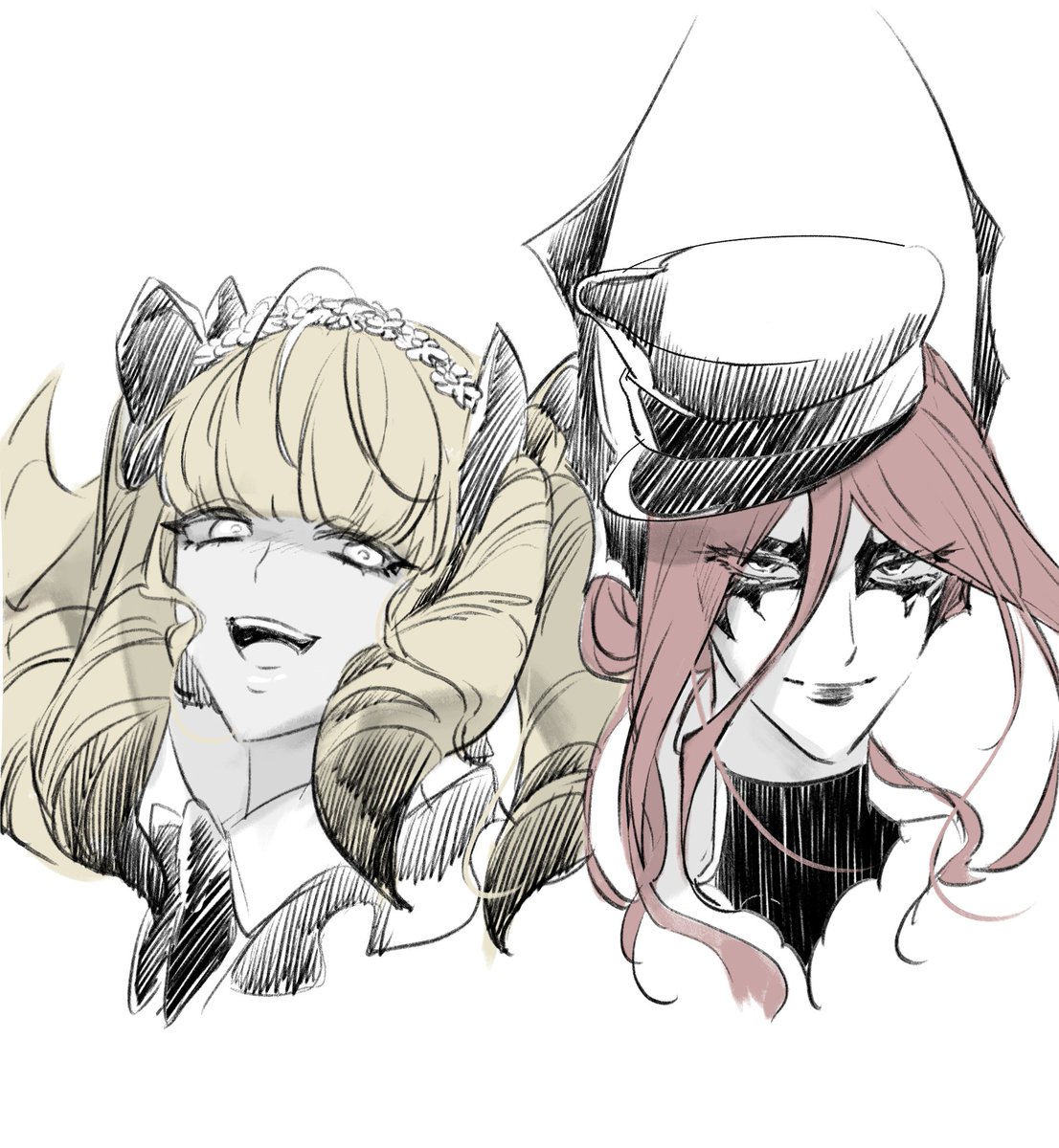 예전에 손풀기 낙서햇던건데 완성은 못하겟고,,,
어쨌든 아르카디아에선 이 둘이 젤좋음