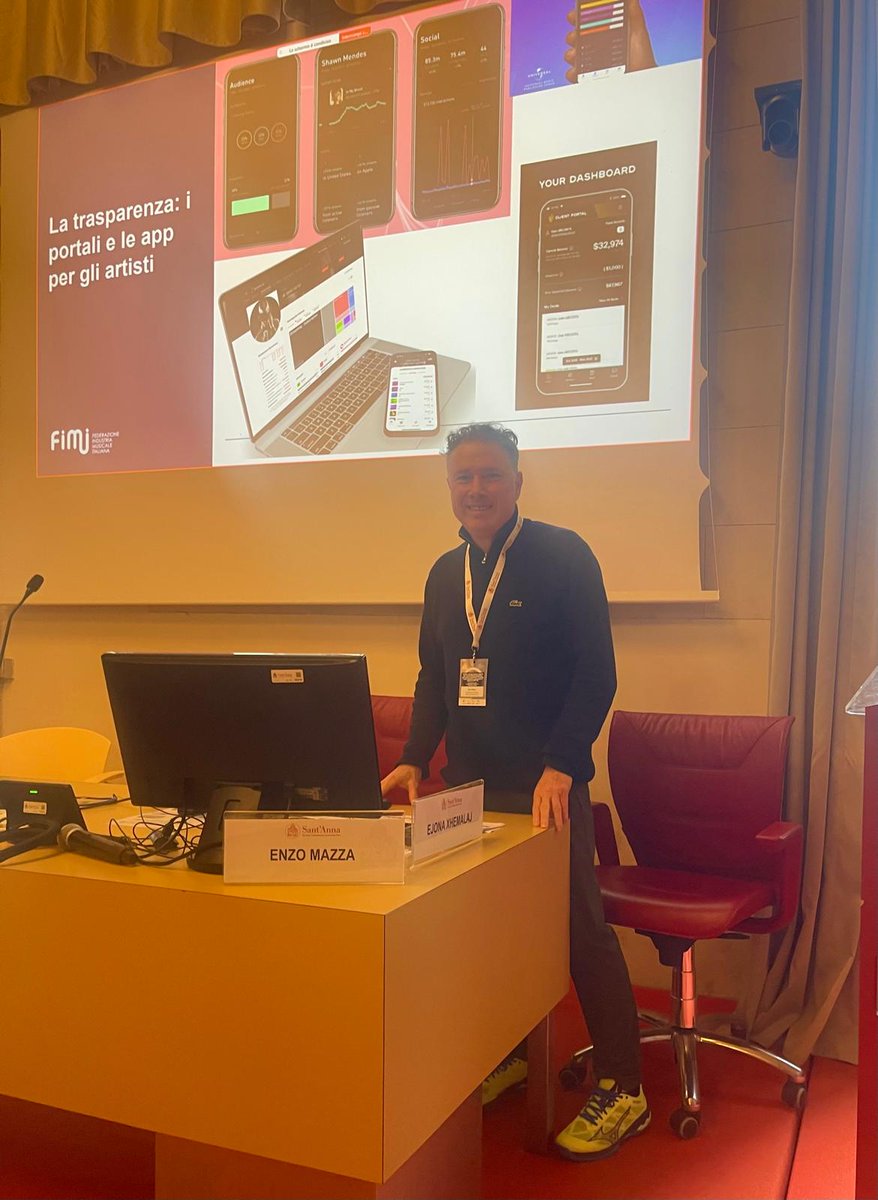 FIMI_IT's tweet image. Ospite della Scuola Superiore di Sant’Anna, il CEO @enzomazza è intervenuto in tema di #copyright, remunerazioni nell'era dello #streaming e modelli di business della GenAI nella musica, per raccontare la prospettiva delle industrie creative nel quadro del Digital Single Market.