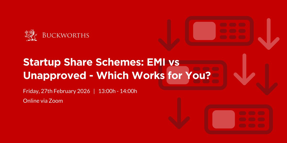 Hiring, scaling, or planning an exit? Learn how share schemes really work. 
Join Michael Buckworth at our next free webinar to compare EMI vs Unapproved options and choose the right fit.

Book here: shorturl.at/hxnUq

#StartupUK #ShareSchemes #Founders