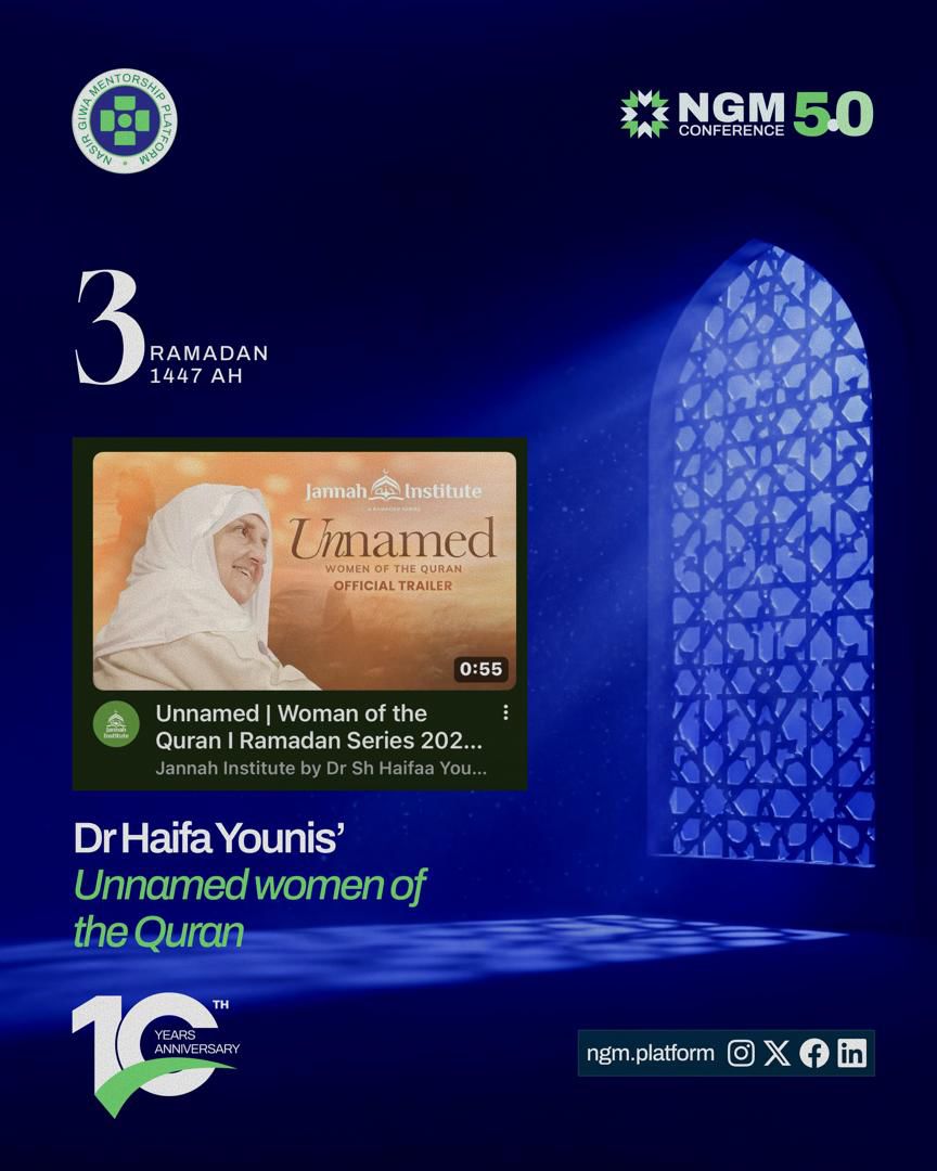 Ramadan is also about what we feed the soul.

Instead of empty content, choose reminders that increase iman, deepen understanding, and soften the heart.

This Ramadan, be intentional with your screen time.

#RamadanMubarak
#NGMCommunity
#Adecadeofimpact