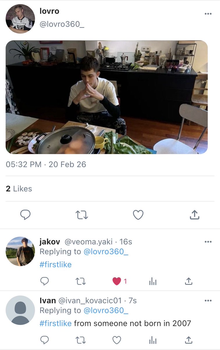 matinzresolv's tweet image. a very short smau where ivan becomes irrationally obsessed with beating jakov at being the first to like lovro’s posts #sramhr 

(1/?)