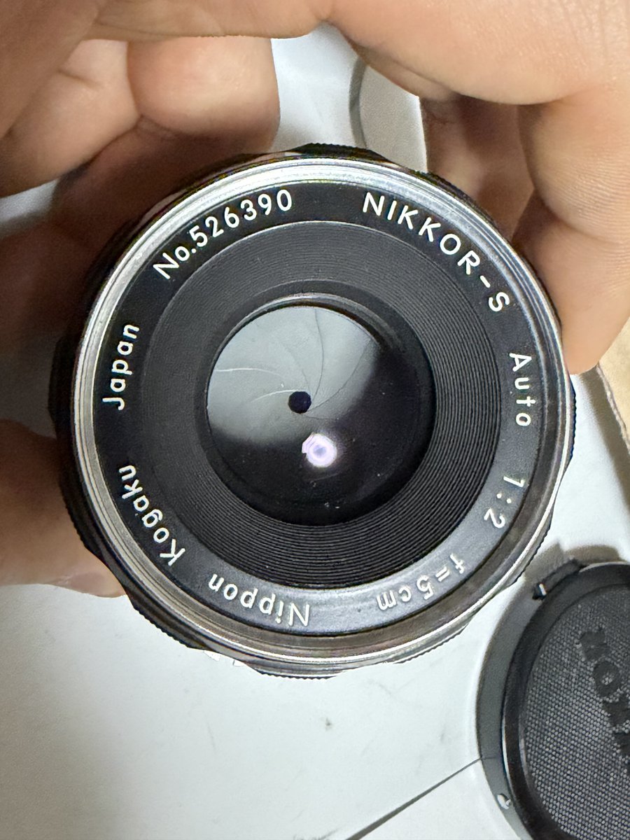 mynewgear Nikkor-s Auto 5cm f2 9枚絞り 某氏がレンズを送ると聞いて