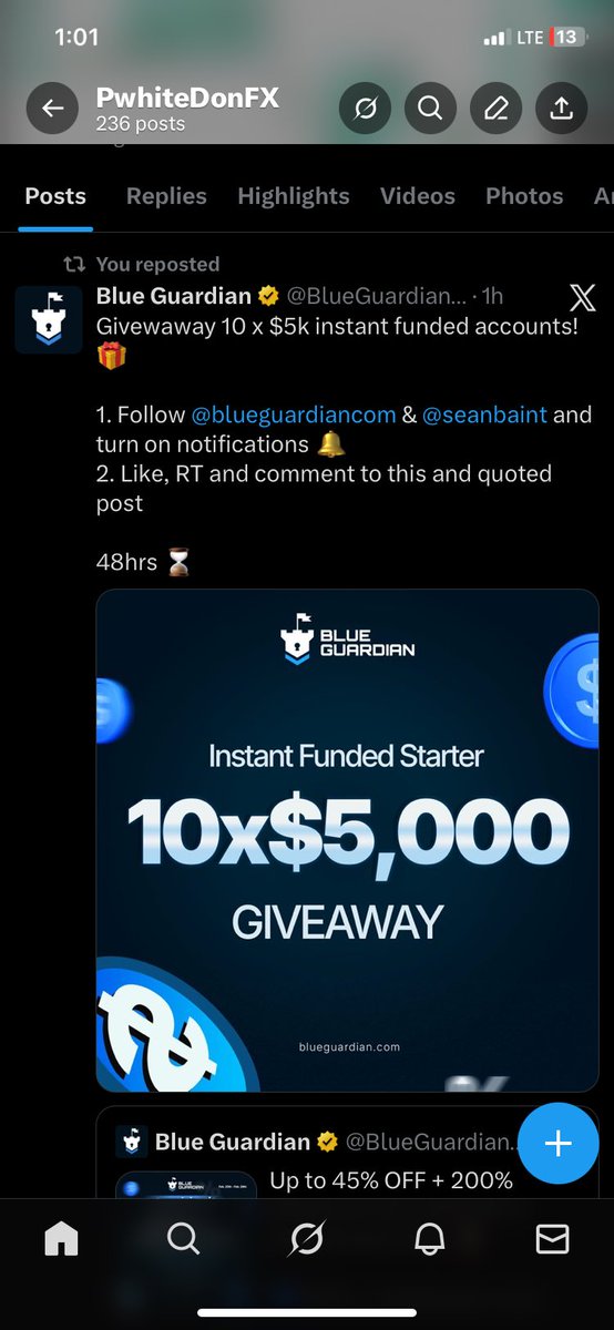 pwhiteDon's tweet photo. @BlueGuardiancom @seanbaint Done ✅ https://t.co/uGkNsl8Ah8