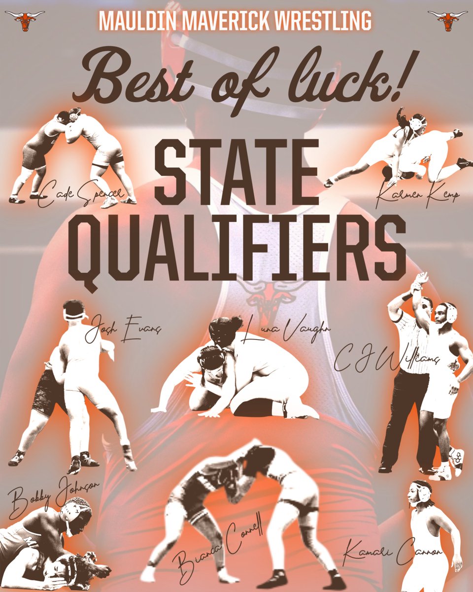 Wishing the best to our wrestlers heading to Florence to compete in the State Tournament!!
🤘🏼🐂