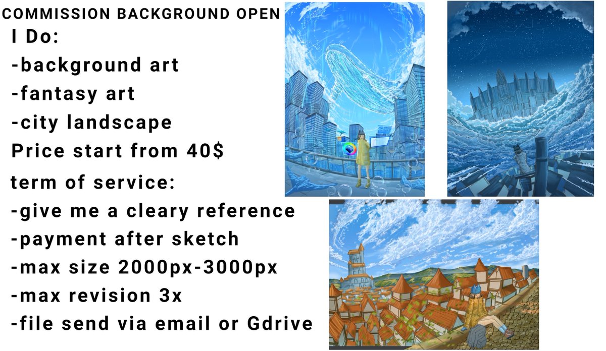 ✨ Commission Open ✨
Hi everyone><, I Open commission for background illustration with character.
 If you're interested, you can DM me or visit my VGen account: vgen.co/Wan_Wann
#Commission #commissionopen #opencommission