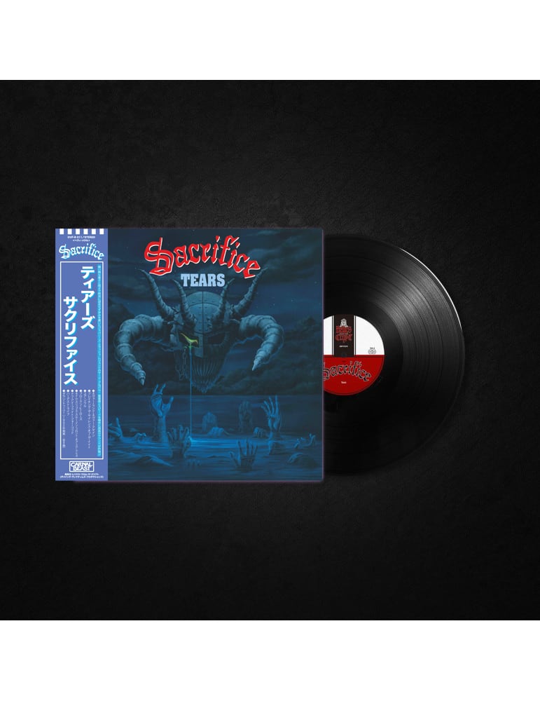SACRIFICEの３rdアルバム"Tears"のEUアナログ盤（カラー／ブラック）を通販にUPしました！

日本流通仕様はシリアル・ナンバー入り限定帯付き！
特にブルー盤は貴重です
音を重視する方は、是非、ブラック盤をどうぞ

ドイツのDying Victims Productions / Relics From The Crypt