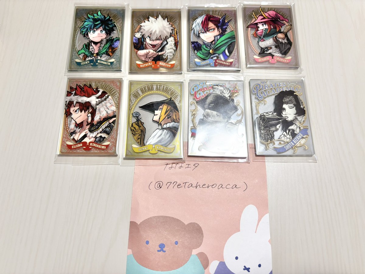 ヒロアカ パブミラー風アクリルステッカー 【譲】十傑:緑谷、爆豪、轟