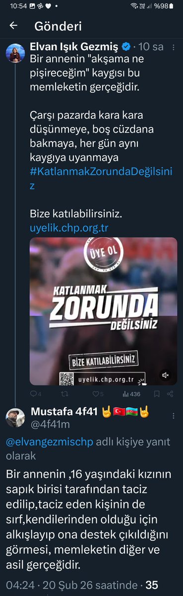4f41m's tweet photo. Kendisi CHP Giresun mv
Cevaben yazdığım ve akabinde gelen engel.
Engellemesi benim umurumda bile değil,tanımam etmem kendisini.
Lakin tekrar herkes görsün bilsin,HALKÇI, ÖZGÜRLÜKÇÜ, DEMOKRASİ cart curt ne varsa kimseye bırakmıyorlar ya. Suçlu (sucun ne oldugu hic onemli değil) bunlardansa ,s6c7nq bakılmaksızın savunulması,gereken varlık diye bakıyorlar. 
Allah bunlara (belediye dahil) iktidar fırsatı vermesin.
