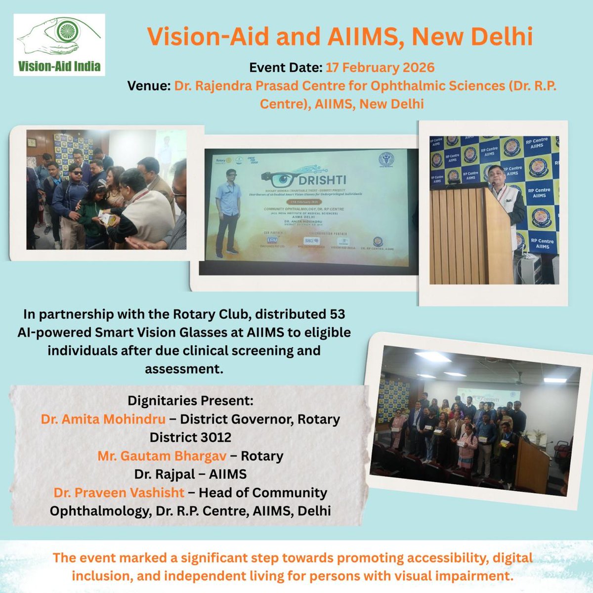 Vision-Aid India tweet media
