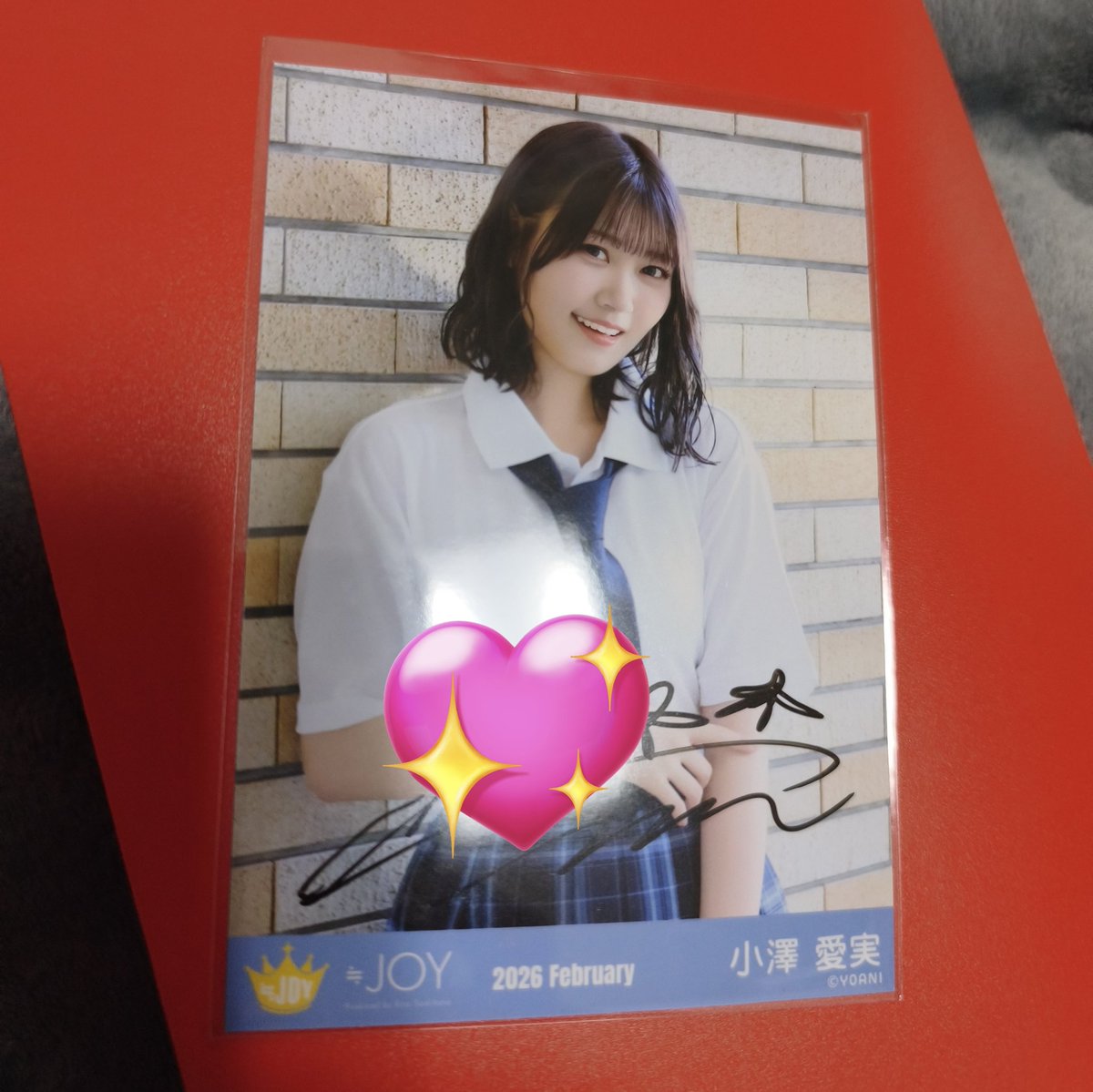 ニアジョイ 生写真 トレ 直筆 いま、月は満ちる③ 【譲】小澤愛実