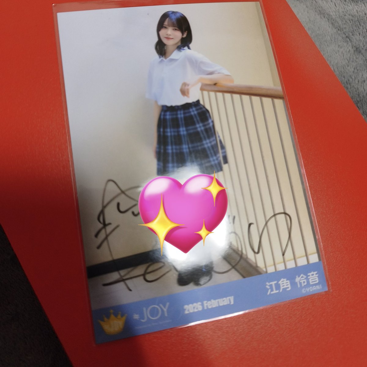 ニアジョイ 生写真 トレ 直筆 いま、月は満ちる③ 【譲】小澤愛実