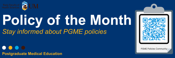 UofMPGME's tweet image. The PGME Appropriate Disclosure of Learner Needs Policy emphasizes transparency, early intervention, resident involvement, and a supportive approach to learner development with educational handover.

Full policy available on Entrada.

#PGME #MedEd #PolicyoftheMonth #UManitoba