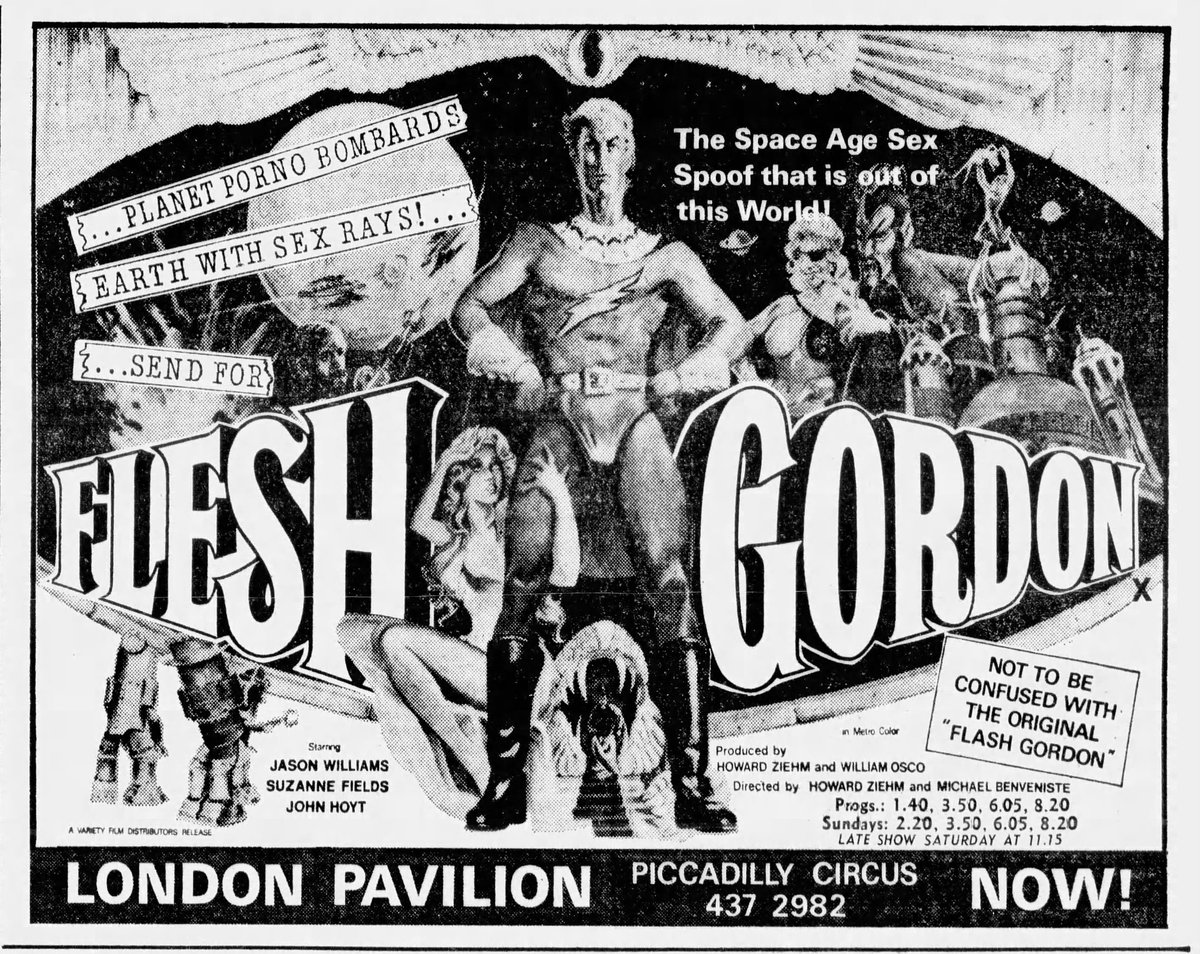 On this day, February 20th, 1975, FLESH GORDON opened in London..