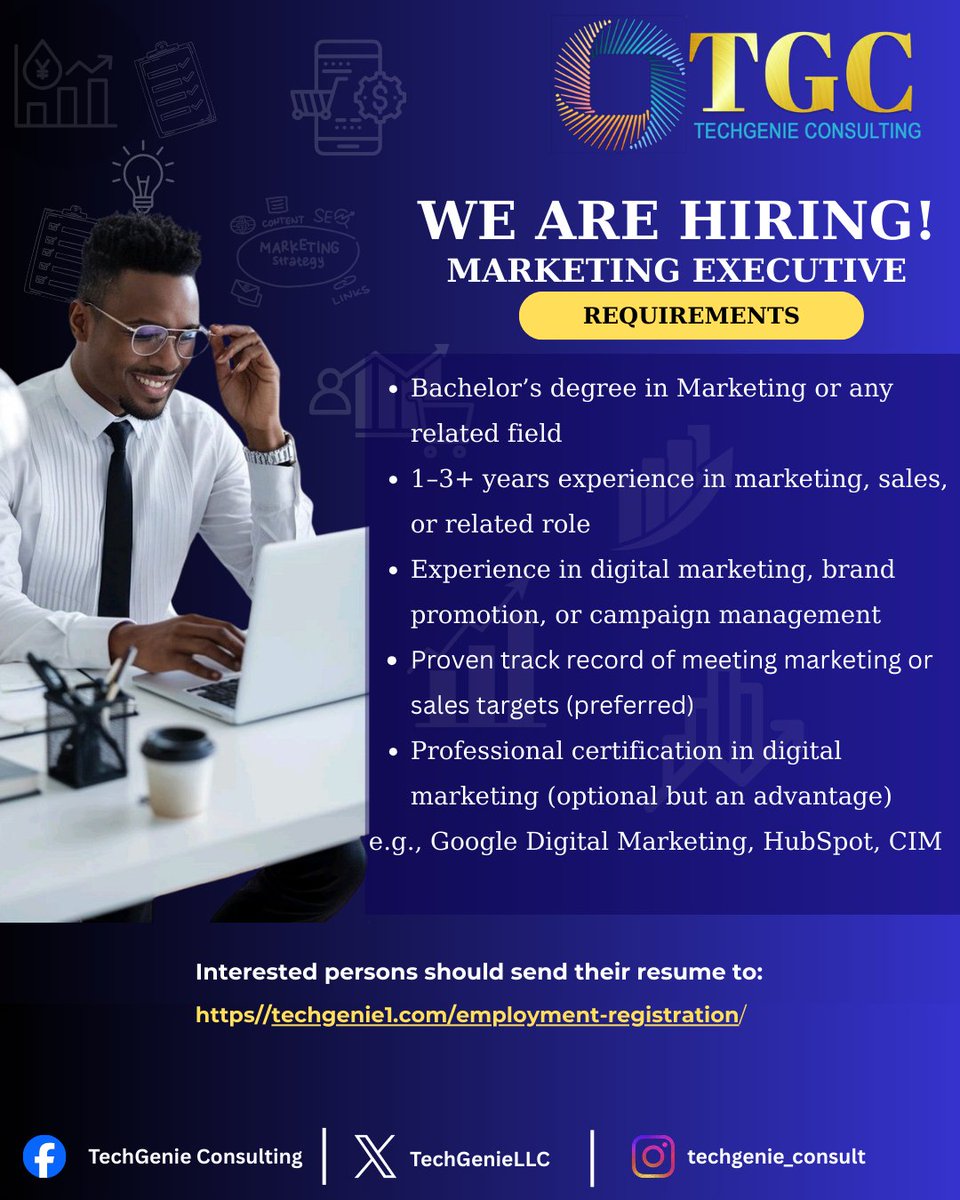 TechGenieLLC's tweet photo. Apply via the link below and join our team!
#TechGenie
#MarketingConsultant https://t.co/wQApzjo0ss