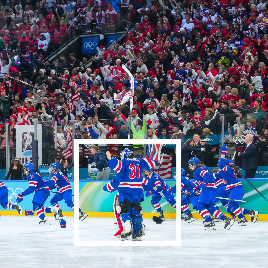 HockeyHallFame's tweet photo. The art of cropping, women’s 🥇 edition

📸  Andrea Leigh Cardin | IIHF/IOC/HHOF
📸  Andre Ringuette |  IIHF/IOC/HHOF https://t.co/fMwgGVUYZ6
