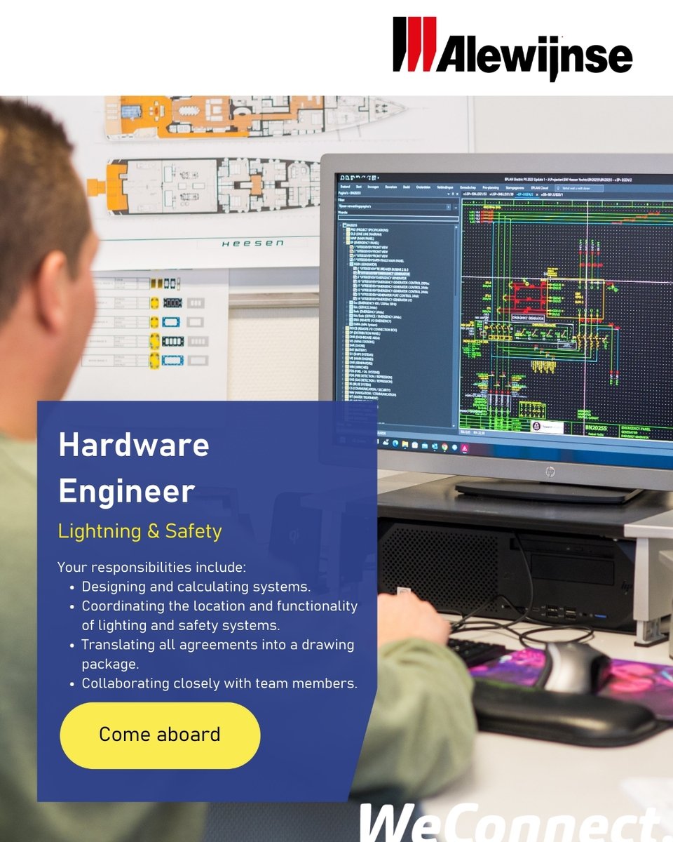 As a 𝐇𝐚𝐫𝐝𝐰𝐚𝐫𝐞 𝐄𝐧𝐠𝐢𝐧𝐞𝐞𝐫 𝐋𝐢𝐠𝐡𝐭𝐢𝐧𝐠 &amp; 𝐒𝐚𝐟𝐞𝐭𝐲 at Alewijnse, you’ll work on high-end domotics and safety solutions👉 alewijnsecareers.com/vacatures/hard…

#vacancy #hardware #engineer #hiring #career #lighting #safety #recruitment #carriere #vacature #solliciteren