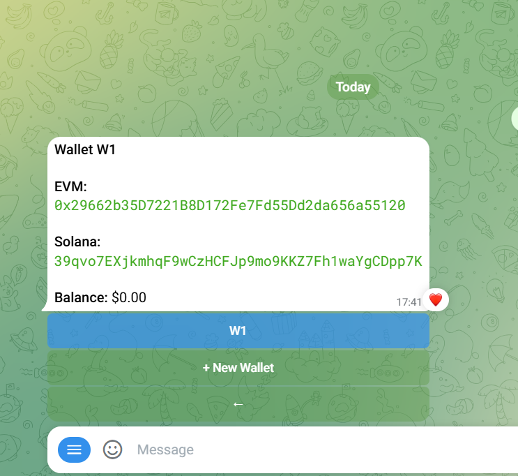 sumanrohit080's tweet photo. @wagmitradebot EVM: 
0x29662b35D7221B8D172Fe7Fd55Dd2da656a55120 

Solana:
39qvo7EXjkmhqF9wCzHCFJp9mo9KKZ7Fh1waYgCDpp7K https://t.co/ONhquhpJsK
