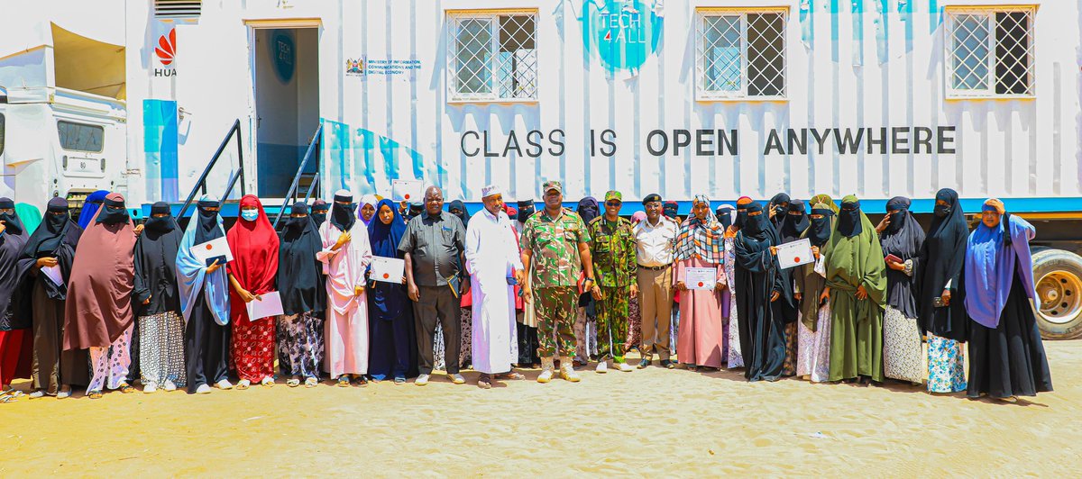 Today, alongside <a href="/Honadendaud/">Hon. Aden Daud, EBS</a> , MP Wajir East, and the County Commissioner for Wajir, we presided over the graduation ceremony of the <a href="/HuaweiKenya/">Huawei Kenya</a> DigiTruck training programme at ICT Hall, in Wajir East. 

This milestone marks the successful completion of 5 weeks training of 200