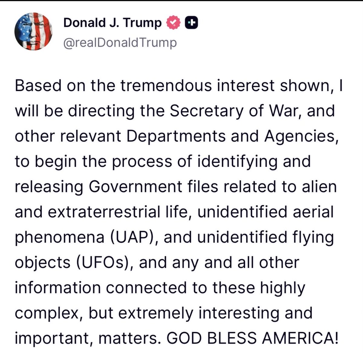 The topic of UFO/ET disclosure is one of the cornerstone themes of the ongoing planetary Paradigm Shift.
Trump’s actions to raise the stakes on soft disclosure directly coincides with the Chinese new year as we commence the year of the fire horse. This week’s lunar eclipse also