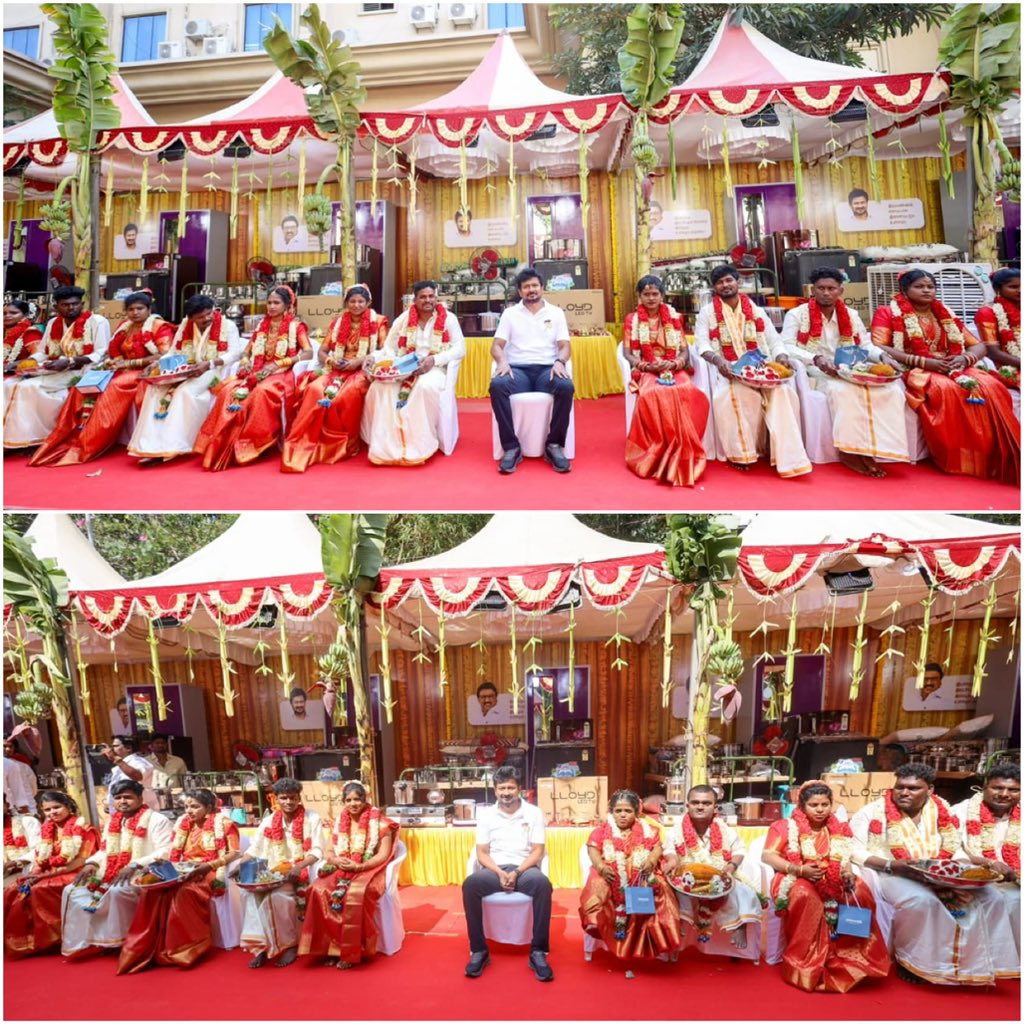 PKSekarbabu's tweet photo. மார்ச் 1 - மக்கள் முதல்வரின் மனிதநேய விழா!
மனிதநேயம் – 6

இல்லறம் காணும் இத���ம் வாழ்க !
நல்லறம் செய்யும் உதயம் வாழ்க!
 
மாண்புமிகு முதலமைச்சர் திரு.@mkstalin அவர்களின் பிறந்தநாளை முன்னிட்டு சென்னை(கி) மாவட்ட திமுக சார்பில் துறைமுகம் மேற்கு பகுதி, கலைவாணர் அரங்கத்தில் நடைபெற்ற(1/2) https://t.co/FMKewMNWyR