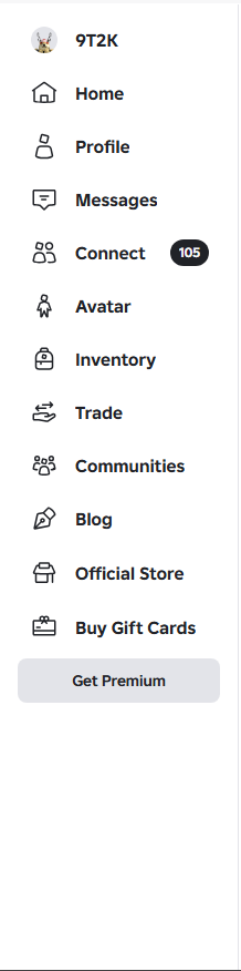 TWilvin's tweet photo. Roblox is introducing a new sidebar as part of some A/B test, here's a comparison of the new and current sidebar. https://t.co/wcAqOxK7m0