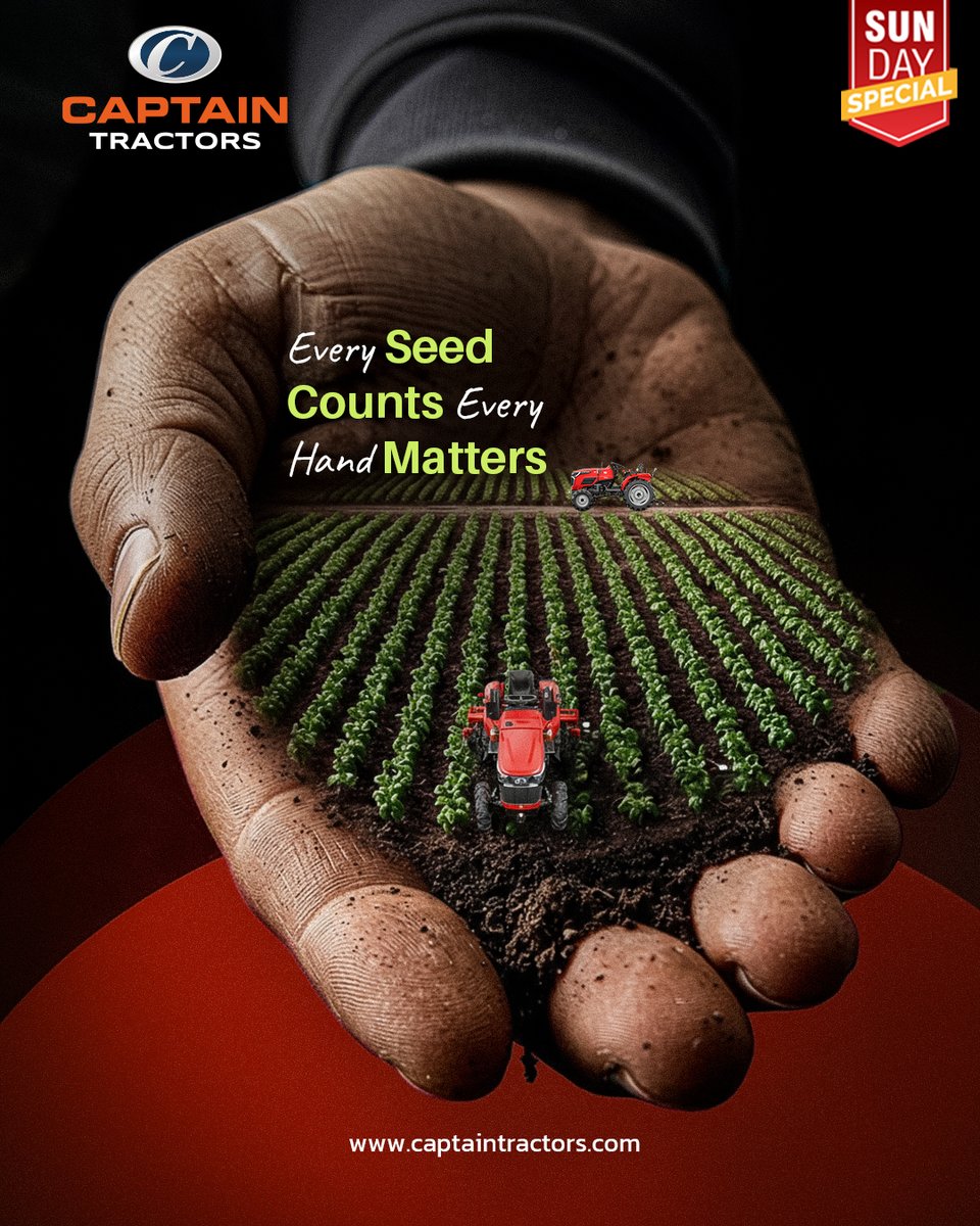 CaptainTractors's tweet image. Every seed holds a promise. Every hand shapes the future. 🌱🚜

#CaptainTractors #EverySeedCounts #EveryHandMatters #FarmingLife #Agriculture #FarmersFirst #TractorPower #AgriInnovation  #SowToGrow