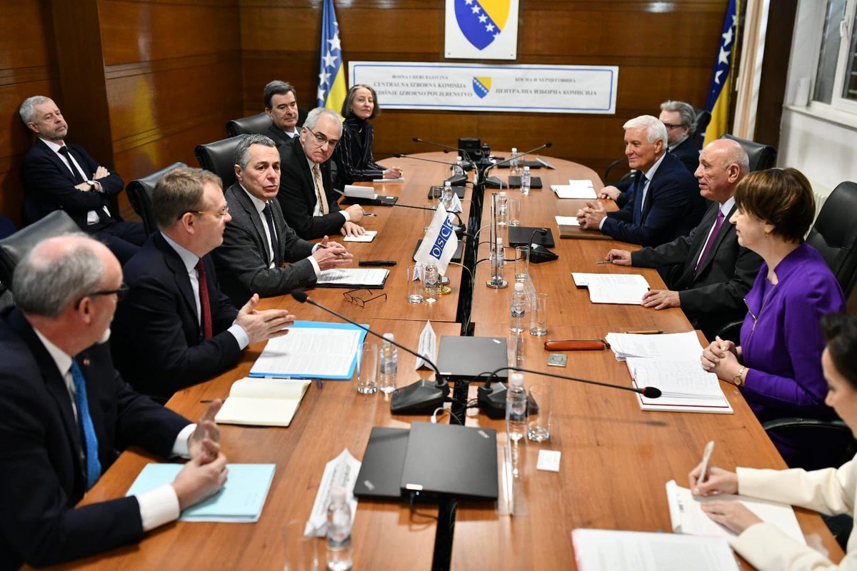 ignaziocassis's tweet photo. #OSCE26CH | In my meeting with the Central Election Commission, I discussed electoral integrity and preparations for the October 2026 general elections.
The #OSCE, through its Mission and @osce_odihr, continues to support democratic processes and credible elections. https://t.co/4rvoiD6jeV
