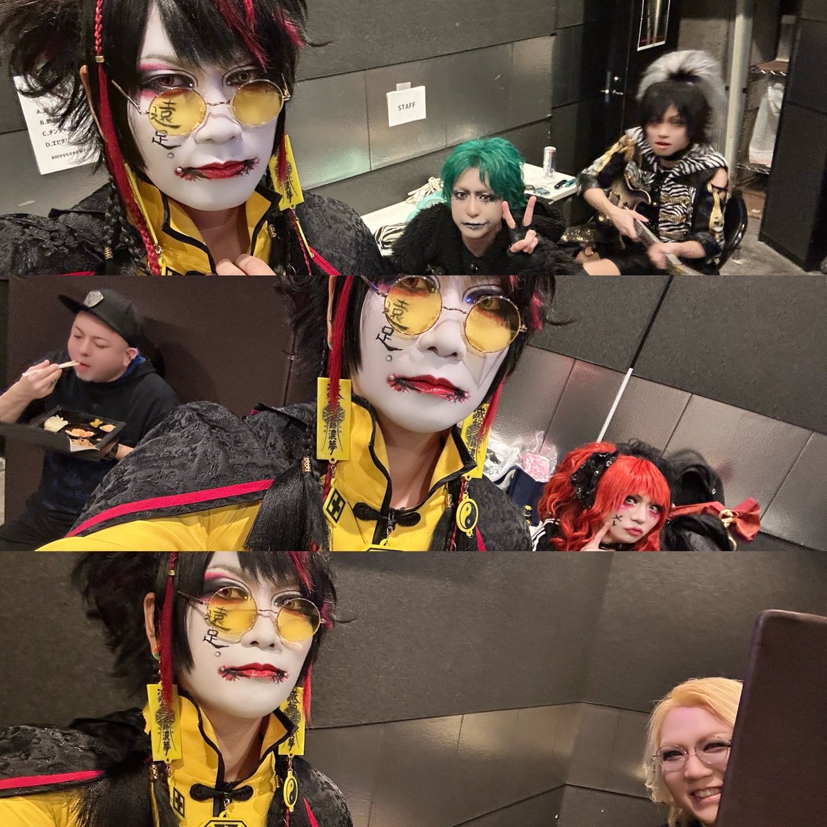 ada_fukusuke's tweet image. 本日のメト×えんそくも楽しかったですなー！

強くてNGでTALBO3使ってたのだが、ソロでフレット数が足りない事に始まってから気づいて、始めて曲途中に持ち替えるという事態になりました。
セッションの時もギター渡されてもスタンドに置く荒業を披露しました。

最高に楽しかった！
皆、ありがとう！