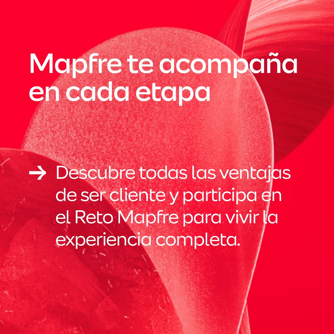 MAPFRE_ES's tweet photo. Ser cliente Mapfre es tener ventajas que van más allá del seguro.

Bienestar, experiencias y soluciones pensadas para ti y los tuyos.

Participa en el Reto Mapfre y descubre todo lo que ofrece.

Más info haciendo clic en la imagen.
