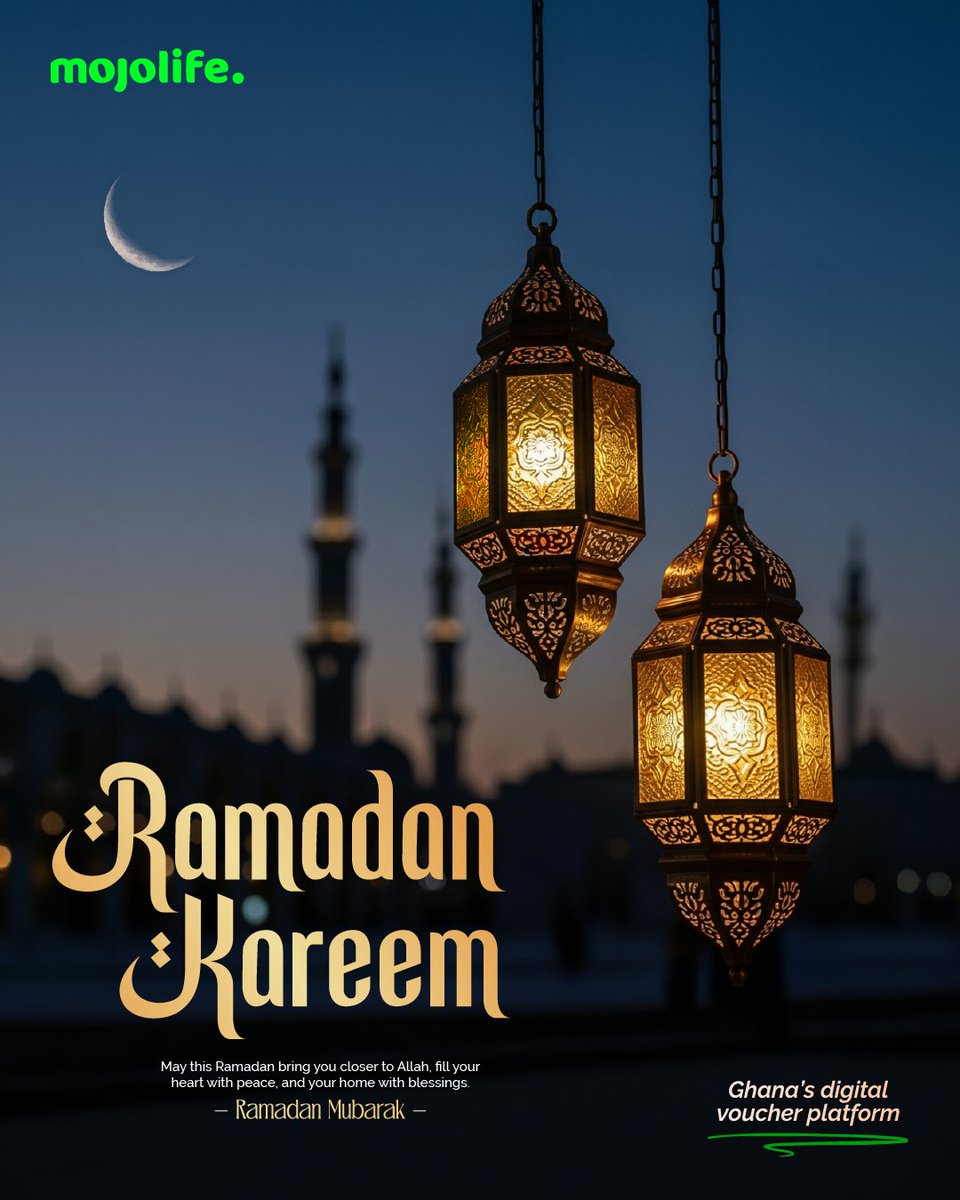 #RamadanKareem 🌙

May this sacred month bring peace to your heart, clarity to your path, and blessings to your home and business.

As the crescent moon marks a new beginning, may your days be filled with reflection, generosity, and grace.