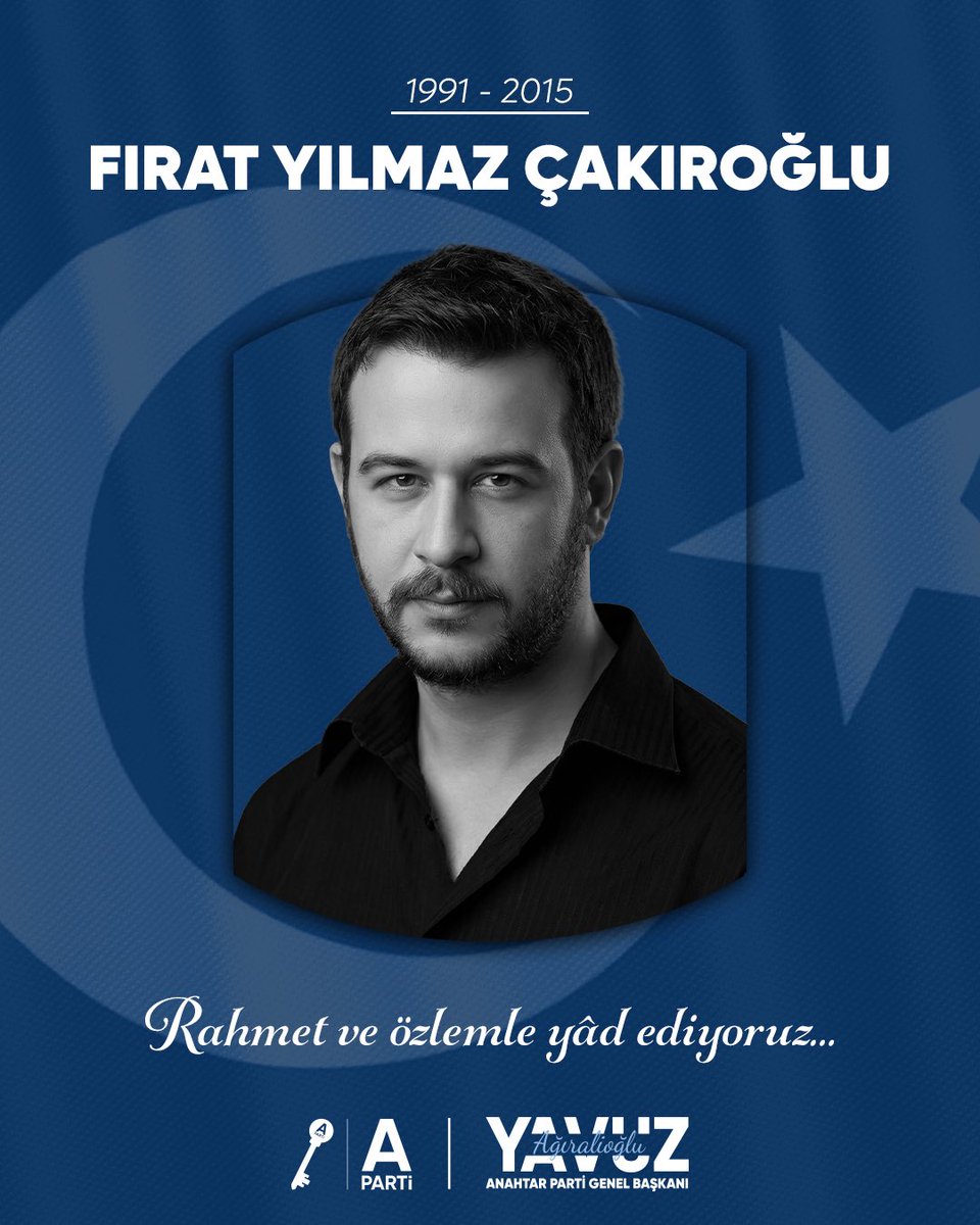 Ege Üniversitesi kampüsünde pkk’lı hainlerin saldırısı sonrası şehit olan Fırat Yılmaz Çakıroğlu’nu, şehadetinin 11. sene-i devriyesinde rahmetle yâd ediyorum.