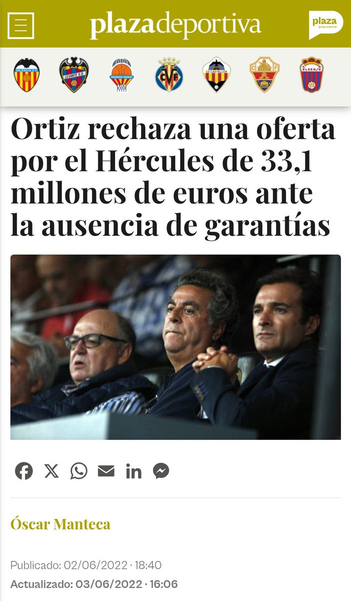 ¿Empresario local o foráneo? ¿Castellón o Elche? Todos los clubes acaban cambiando de propiedad... menos uno. Y todos te adelantan antes o después en estos +12 años que el <a href="/cfhercules/">Hércules CF 💙🤍💯</a> malvive, mínimo, fuera de Segunda

Pd: el escudo del HCF el último de la fila 👇🏻

#EnriqueVeteYa
