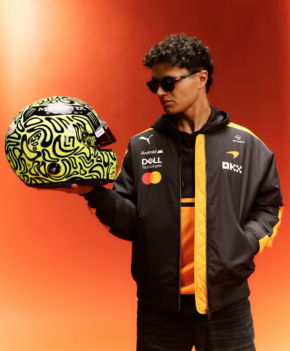 Ele é o momento! Novas fotos do Lando para a colaboração da McLaren com a SunGod. 😎