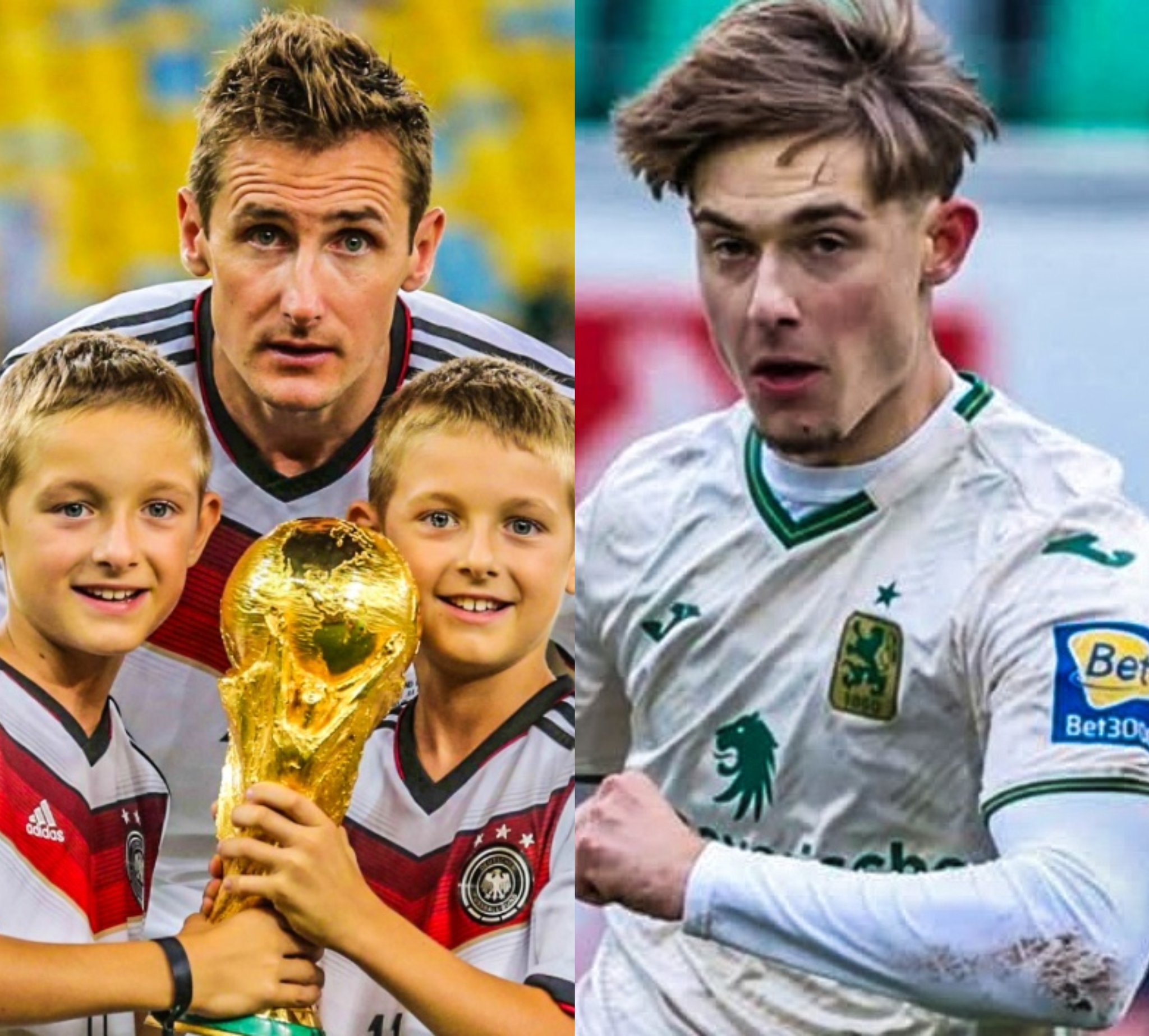 نوح كلوزه، نجل ميروسلاف كلوزه، سجل ظهوره الاحترافي الأول في دوري الدرجة الثالثة الألماني مع نادي ميونخ 1860. يبلغ من العمر 21 عاما ويلعب في مركز المهاجم، تماما كما كان والده 