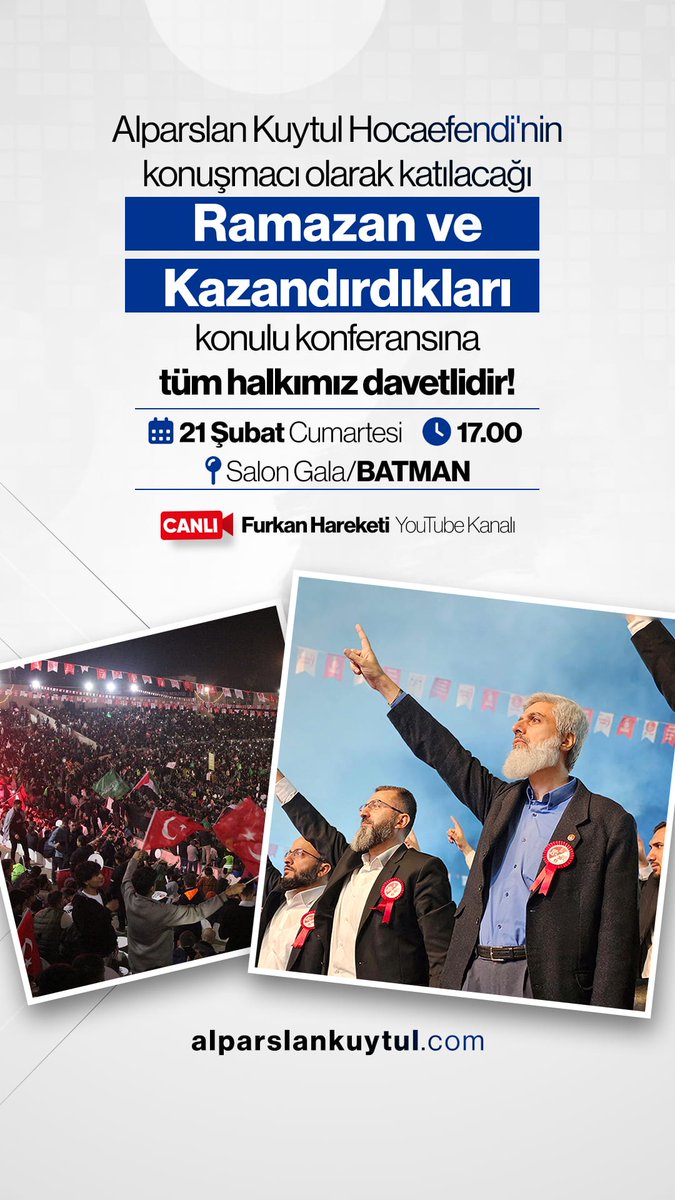 AlparslanHoca BatmanaGeliyor