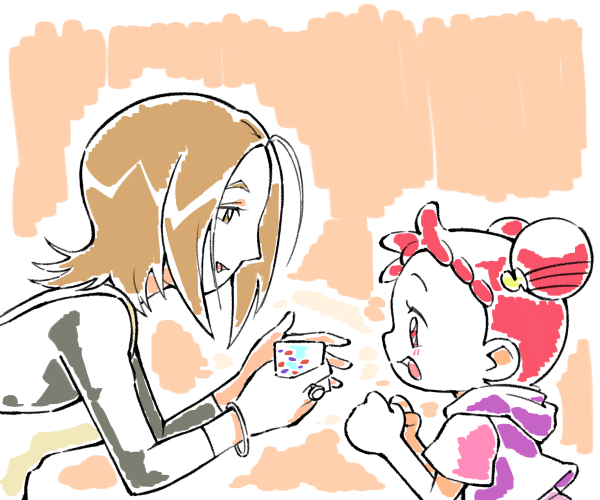 #おジャ魔女どれみ 

「綺麗に　できてるよ」