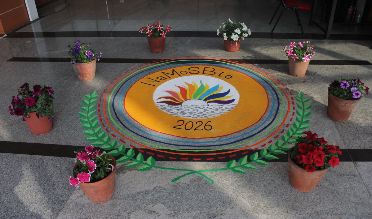 Artwork of NaMoSBio 2026 international conference at IISER Kolkata, India. (iiserkol.ac.in/~namosbio/)
Special thanks to the Art Club of <a href="/iiserkol/">IISER Kolkata</a>
