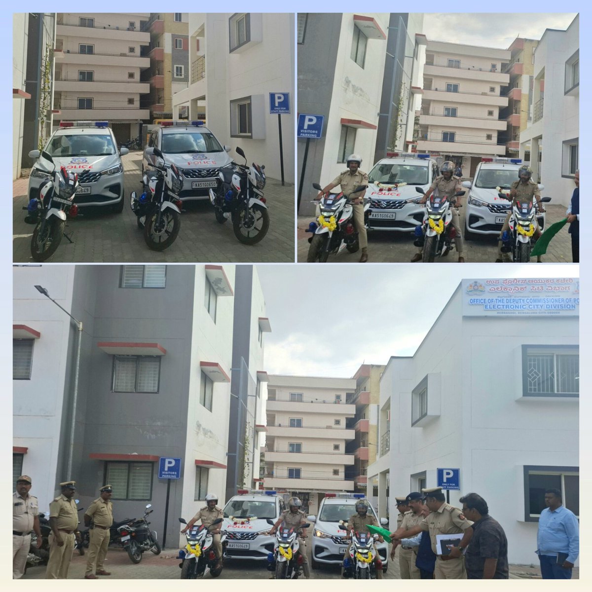 ಸಾರ್ವಜನಿಕರ ಸುರಕ್ಷತೆ  ಕಾಪಾಡುವ ನಿಟ್ಟಿನಲ್ಲಿ ELCITA ಸಂಸ್ಥೆಯಿಂದ ಎಲೆಕ್ಟ್ರಾನಿಕ್ ಸಿಟಿ ವಿಭಾಗಕ್ಕೆ ಹೊಸದಾಗಿ ಹೊಯ್ಸಳ ಹಾಗೂ ಚೀತಾ ವಾಹನಗಳನ್ನು ನೀಡಿದ್ದು,ಸಂಸ್ಥೆಯ ಅನಿರುದ್ಧ ಗುಡಿ ಅವರು ವಾಹನಗಳಿಗೆ ಚಾಲನೆ ನೀಡಿದರು ಈ ಸಂದರ್ಭದಲ್ಲಿ ಎಸಿಪಿ ಸತೀಶ್ ಕೆ.ಎಂ ಹಾಗೂ ಪೊಲೀಸ್ ಅಧಿಕಾರಿಗಳು ಉಪಸ್ಥಿತರಿದ್ದರು
ELCITAಸಹಕಾರಕ್ಕೆ ಧನ್ಯವಾದಗಳು