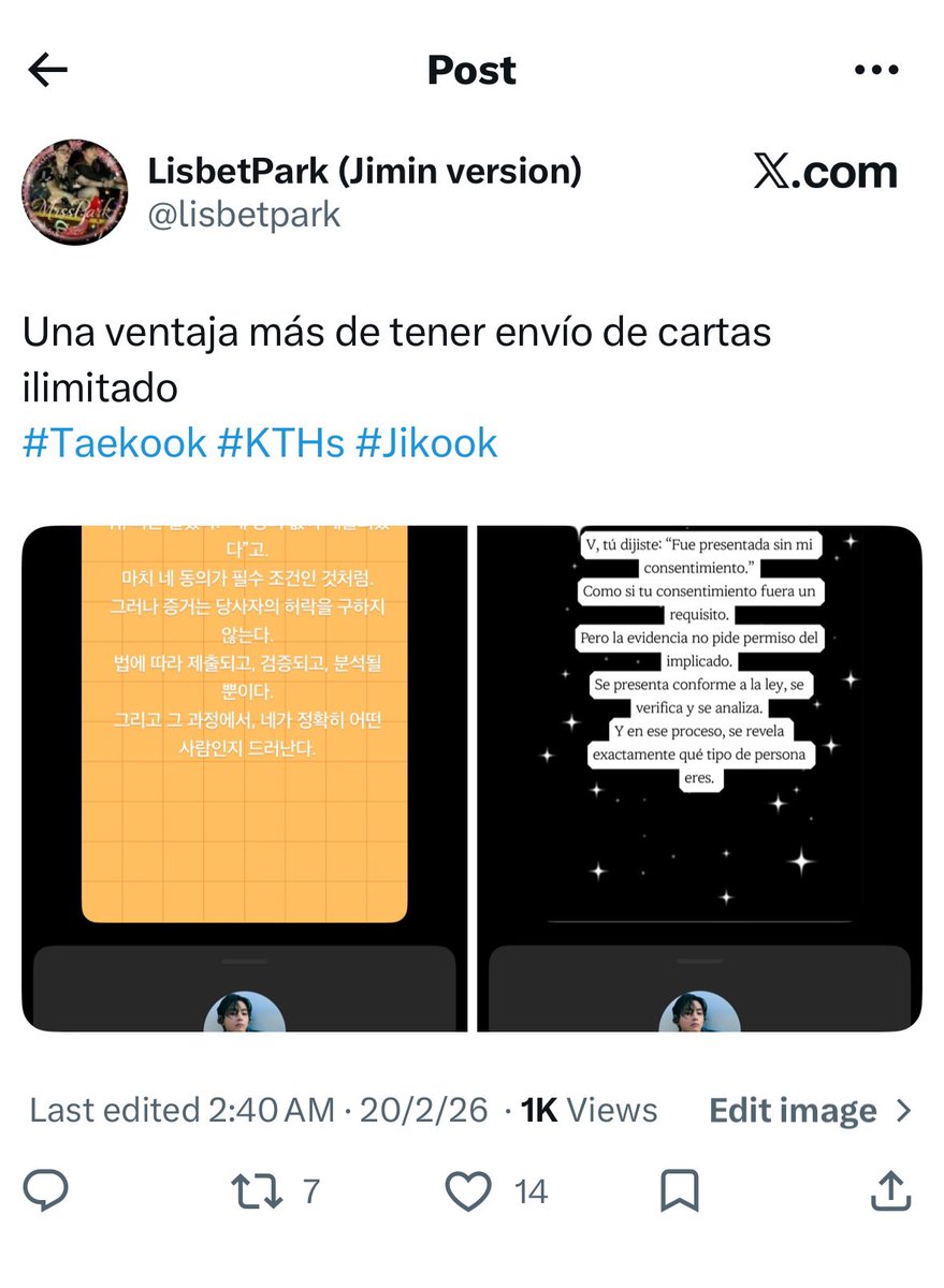 Posta q al pedo q están 

Reporten sin interactuar !!
🔗 x.com/lisbetpark?s=2…