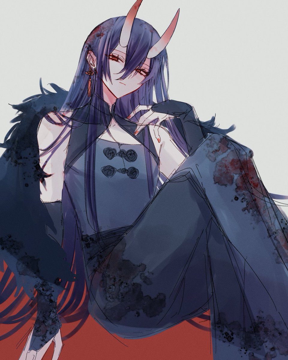 癖しか詰めてない長髪妖魔お兄さんもいる　新しい絵描きたい