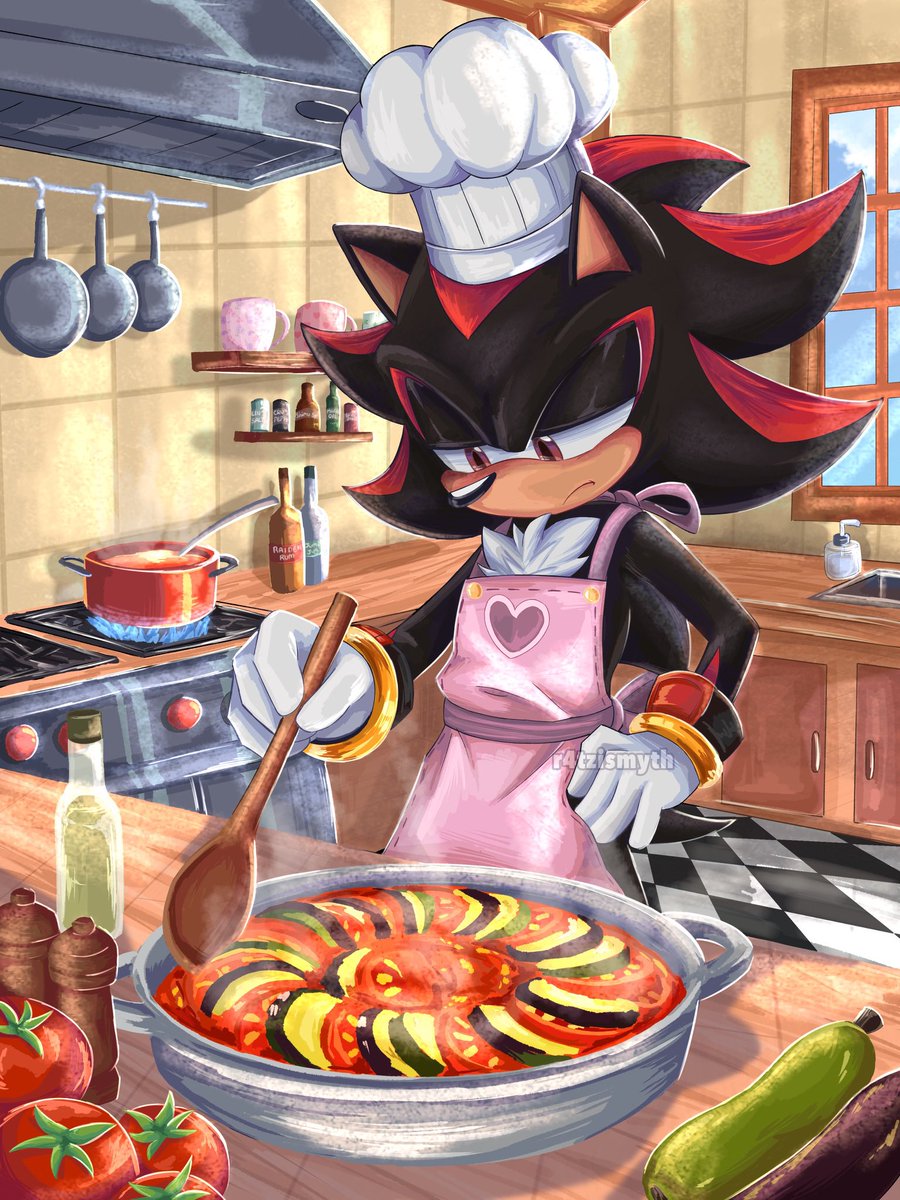 r4tzismyth's tweet photo. They say anyone can cook, right? 👀 #SonicTheHedgehog #ShadowTheHedgehog #sonicfanart #shadowfanart https://t.co/y2oIhK0uom
