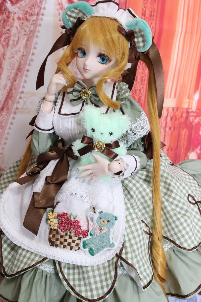 あのめ洋裁店×姫りんご】DD／SDサイズ推奨 メイドドレス＆ウィッグ
