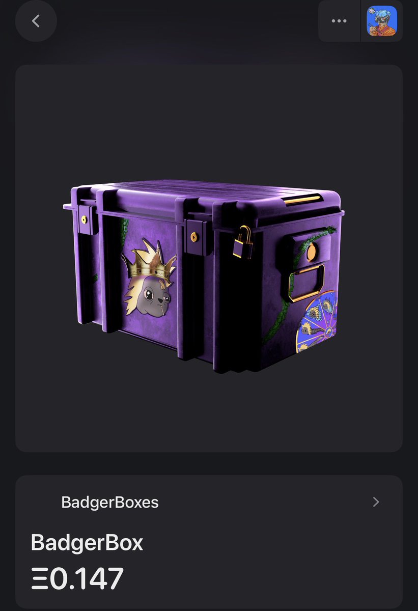 Found this badger box by <a href="/MoneyBadgersX/">Money Badgers</a> in my wallet then i remembered i got it from <a href="/PastelAlpha/">Pastel Alpha</a> thanks to the smooth collaboration from <a href="/0xV3N/">VEN</a> 

We pastellians keep cooking 🧑‍🍳