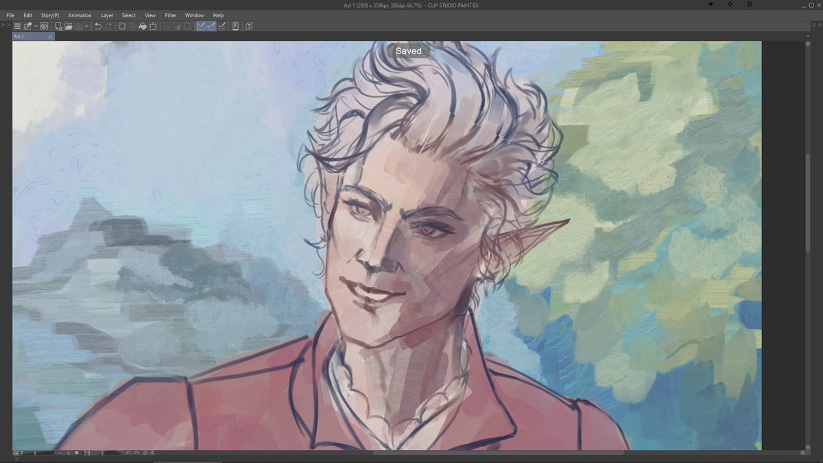 Another wip before I screw all study #BaldursGate3  #Astarion