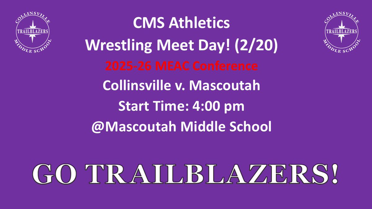 Boxout5's tweet image. CMS Wrestling @ Mascoutah today!