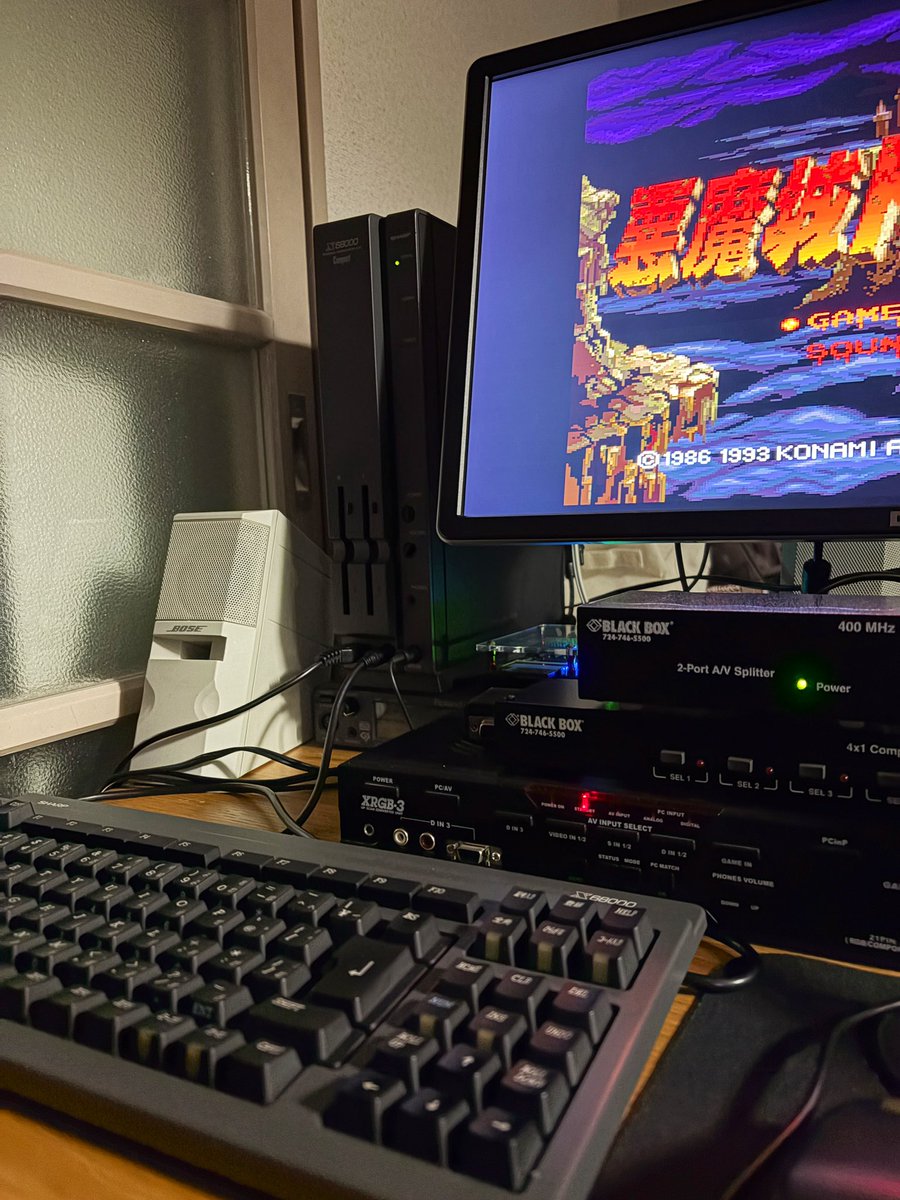 X68悪魔城ドラキュラ 会 実機は僕がCompact XVIを用意します。 1992年