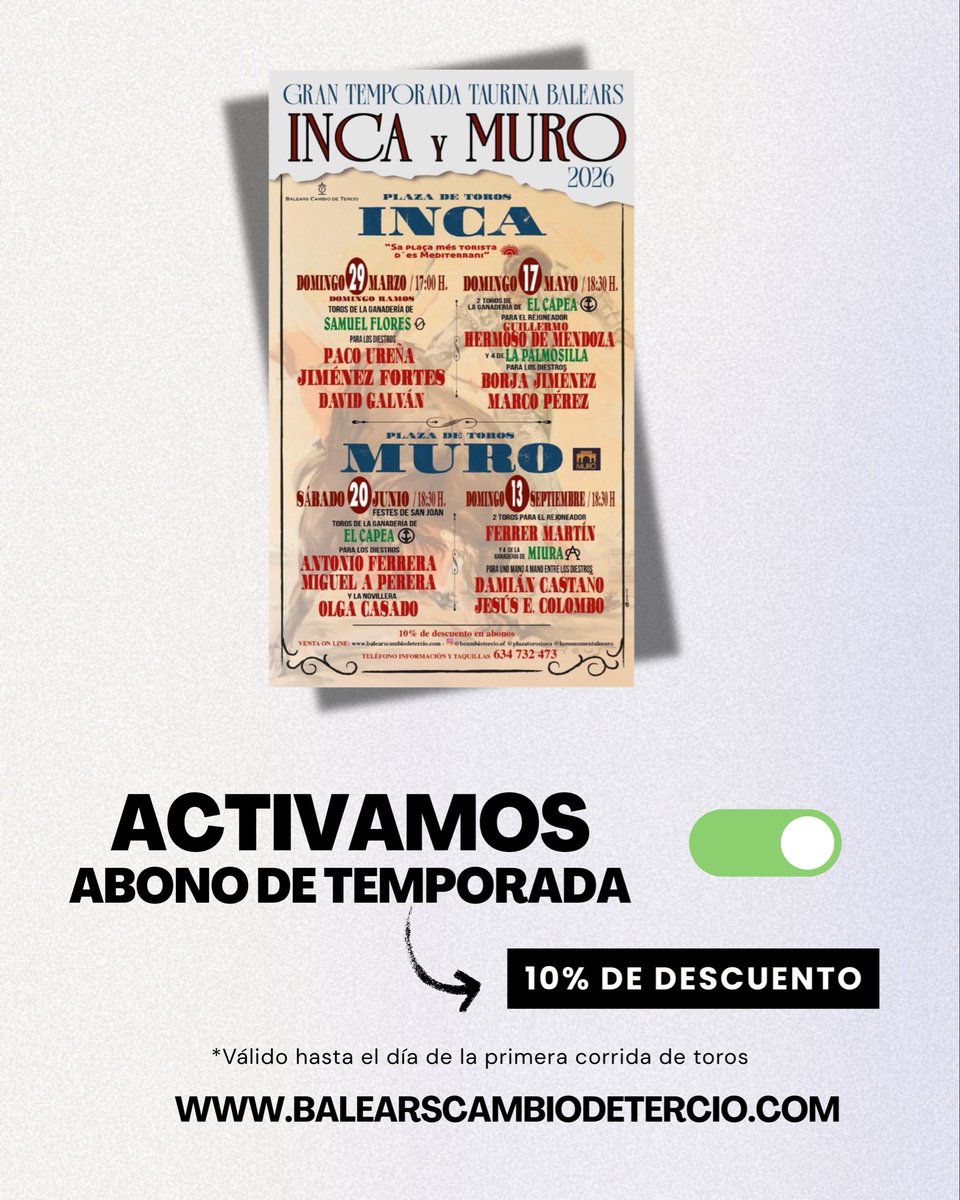 Balears Cambio de Tercio tweet media