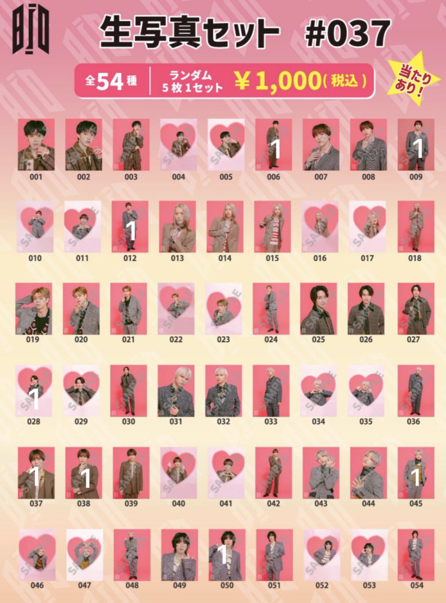 BUDDiiS生写真交換 #37 譲）画像参照 求）MORRIE（018以外） ホルツ