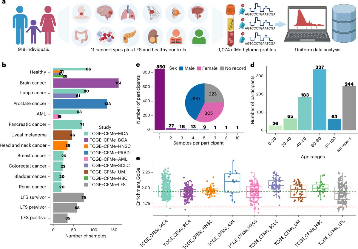 EpigenomeTech's tweet photo. Epigenetics Update – A pan-cancer compendium of 1,294 plasma cell-free DNA methylomes and fragmentomes enabling multicancer detection https://t.co/cMKeFCDEb5
#Epigenetics #cfDNA #Cancer #DNAm
---
High-resolution insights without cell sorting; https://t.co/WmSYDGWPJD https://t.co/vuvZP303aJ